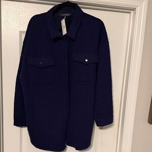 Simply Southern Dark Blue Quilted Utility Jacket